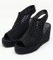 Women Platforms High Jess.Perf Black Fabric Replay