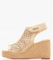 Women Platforms High Jess.Perf Gold Fabric Replay