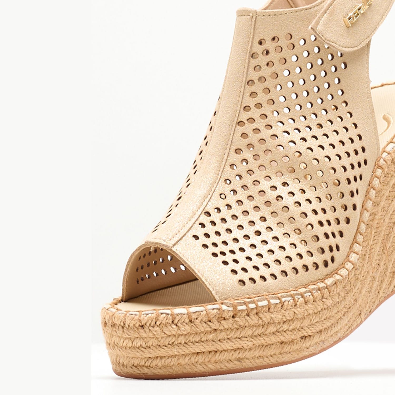 Women Platforms High Jess.Perf Gold Fabric Replay