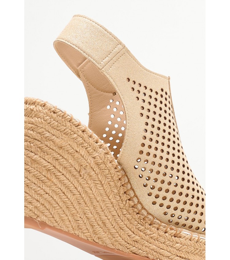 Women Platforms High Jess.Perf Gold Fabric Replay