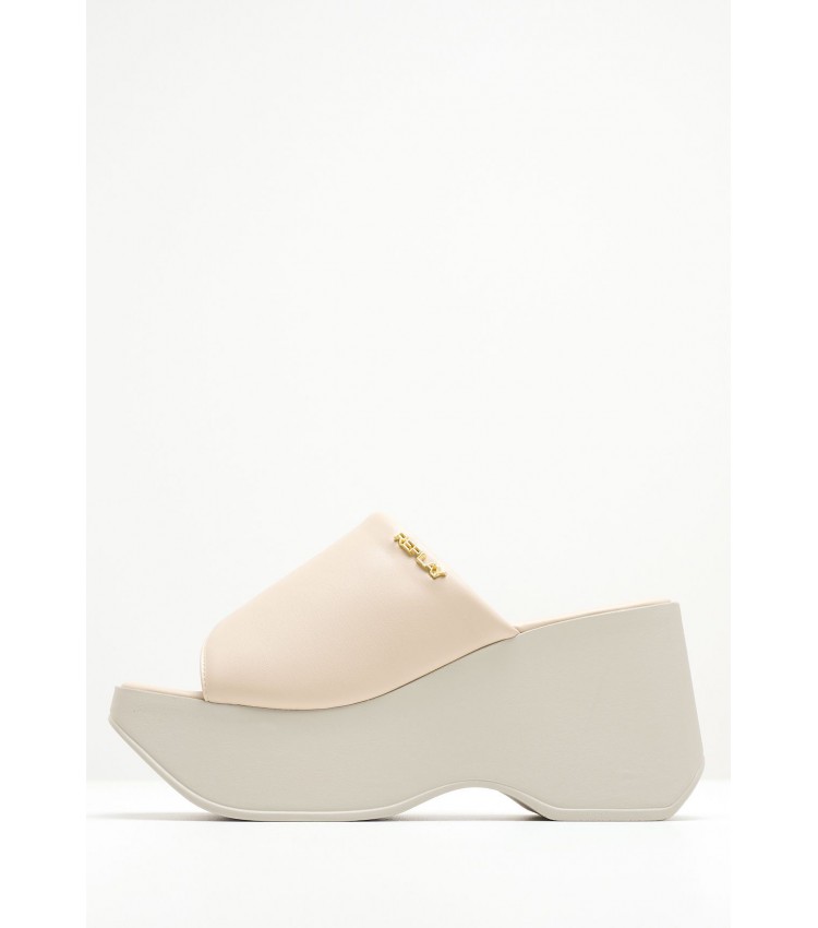 Women Mules Malva.Block Beige ECOleather Replay