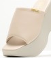 Women Mules Malva.Block Beige ECOleather Replay