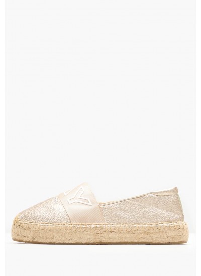 Women Espadrilles Nash.Rep2 Gold ECOleather Replay