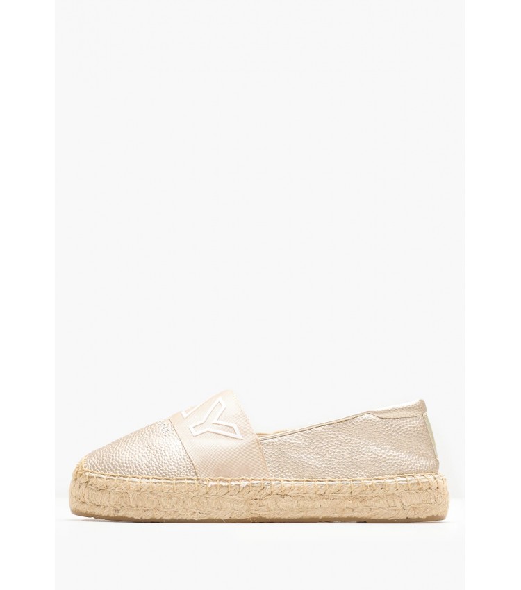 Women Espadrilles Nash.Rep2 Gold ECOleather Replay