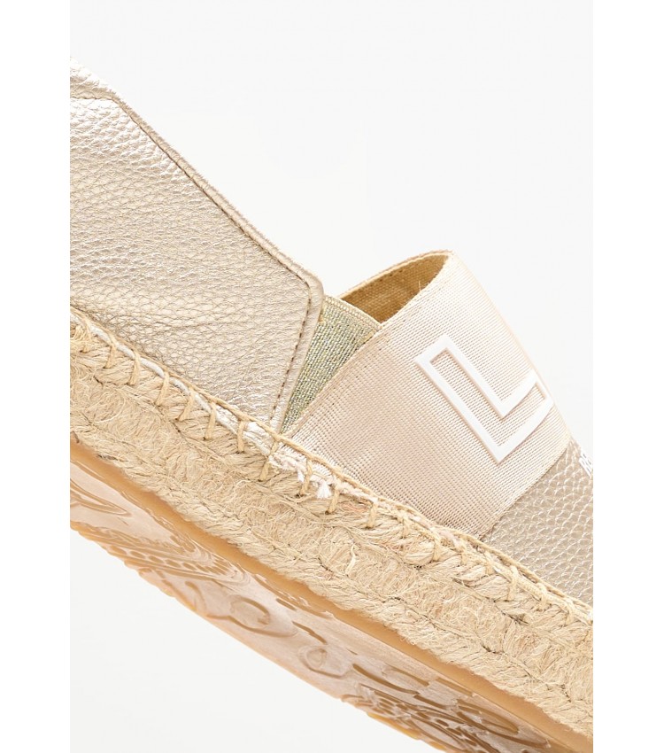 Women Espadrilles Nash.Rep2 Gold ECOleather Replay