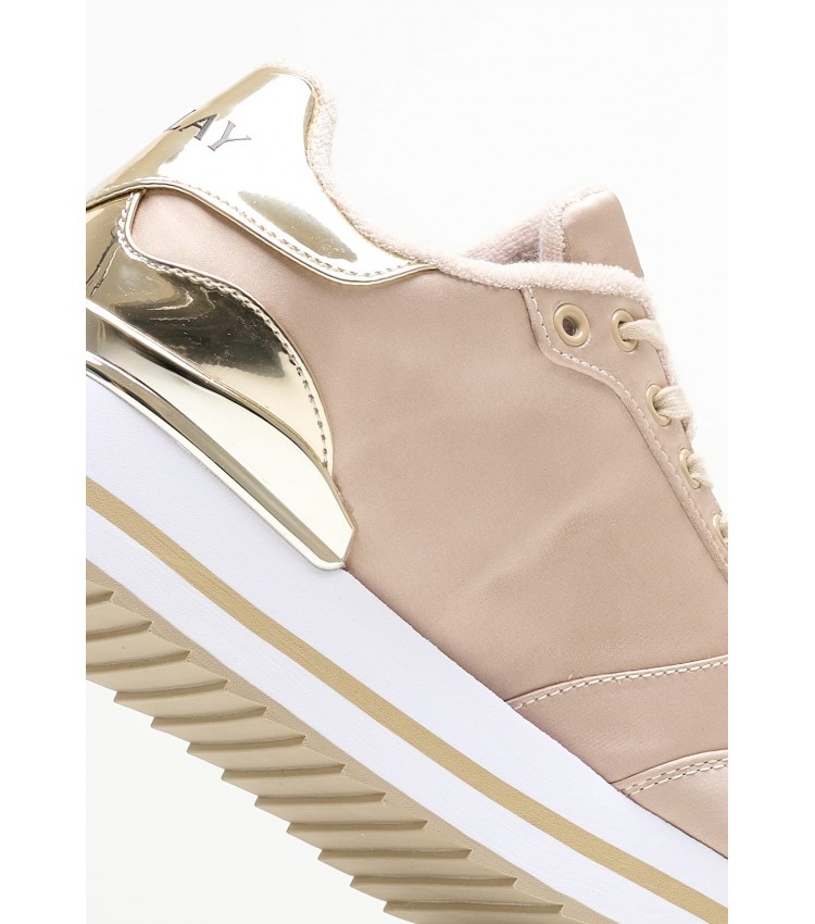 Women Casual Shoes New.Penny Beige Fabric Replay