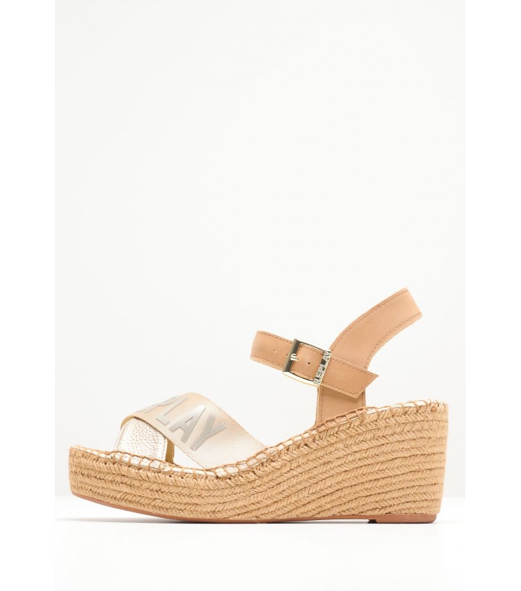 Women Platforms Low Susan.Cross Gold ECOleather Replay