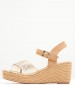 Women Platforms Low Susan.Cross Gold ECOleather Replay