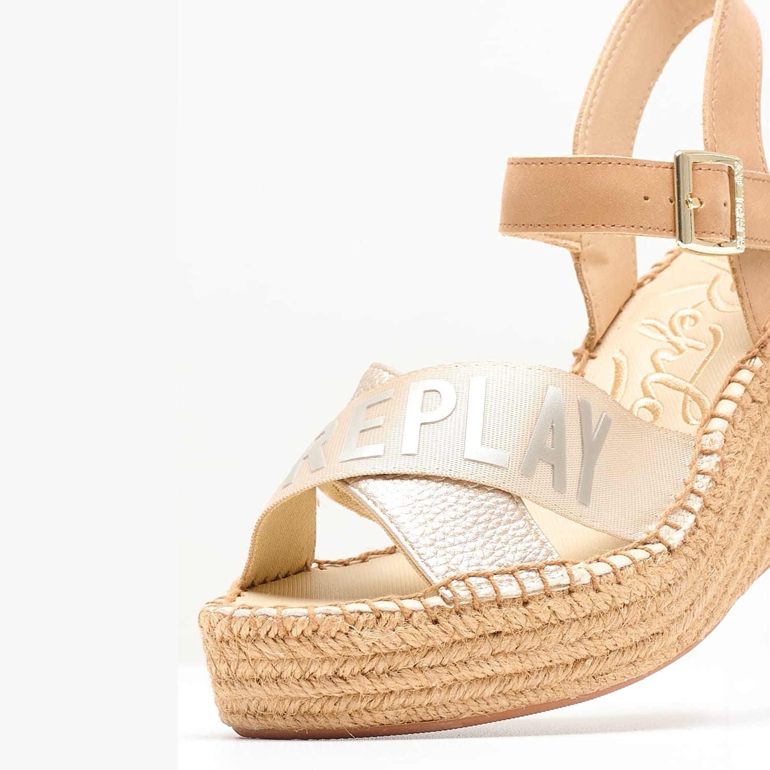 Γυναικείες Πλατφόρμες Χαμηλές Susan.Cross Χρυσό ECOleather Replay