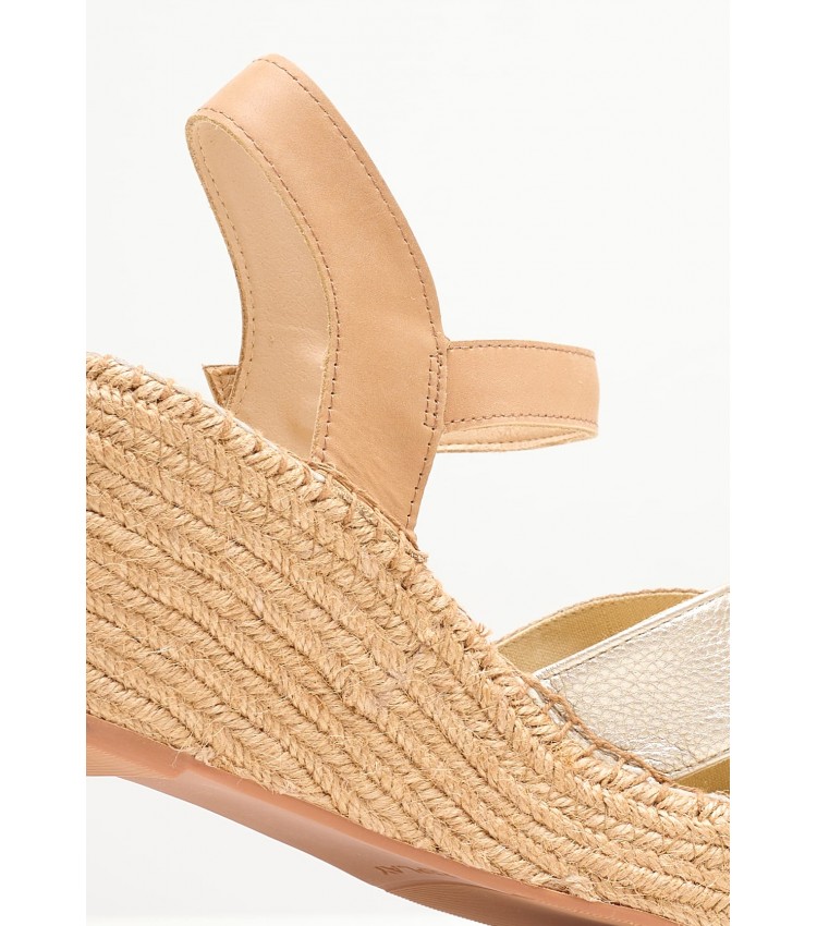 Women Platforms Low Susan.Cross Gold ECOleather Replay