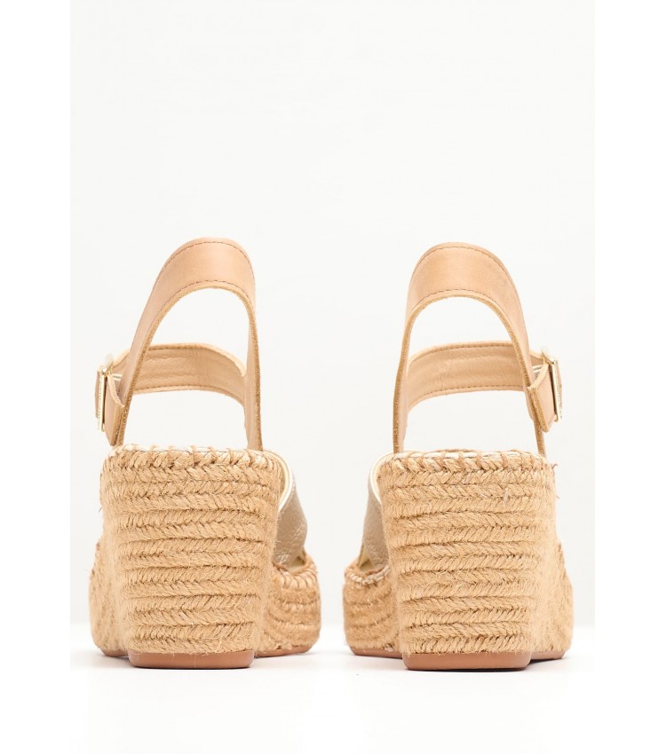 Women Platforms Low Susan.Cross Gold ECOleather Replay