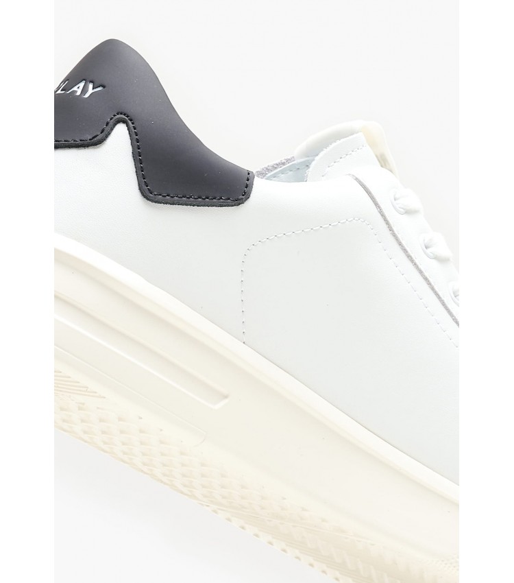 Men Casual Shoes University.Prime White Leather Replay