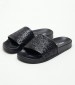 Women Flip Flops & Sandals Up.Patch Black Glitter Replay