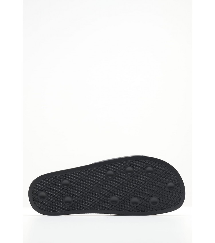 Men Flip Flops & Sandals Up.Printed Black ECOleather Replay