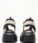 Women Sandals Wellow Black Fabric Replay