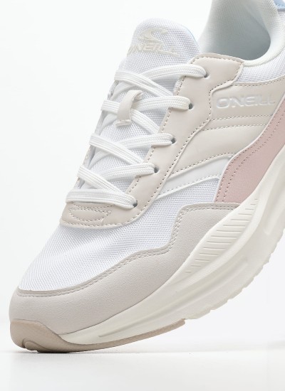 Γυναικεία Παπούτσια Casual Avila.Low Άσπρο ECOleather O'Neill