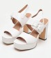 Women Sandals 116001393 White Leather Mortoglou