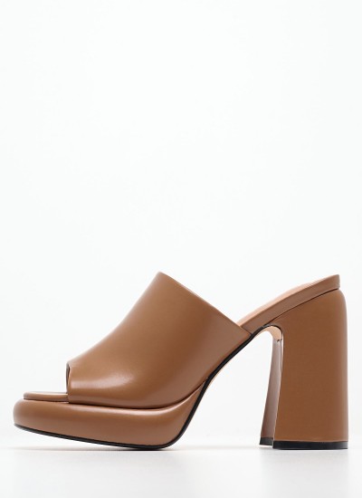 Γυναικεία Flats Salto.Baixo Μπεζ 'Υφασμα Schutz