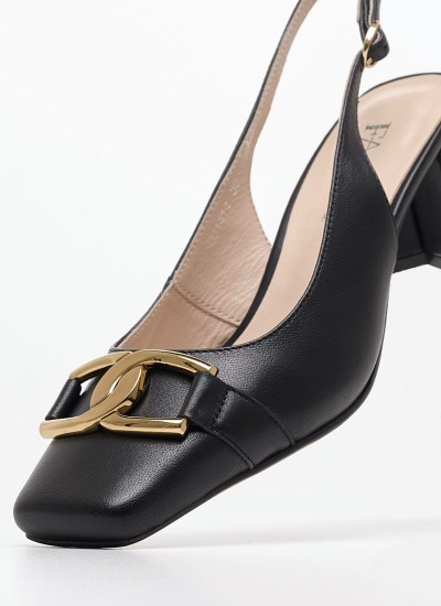 Women Pumps & Peeptoes Low 25452 Black Leather Pedro Miralles