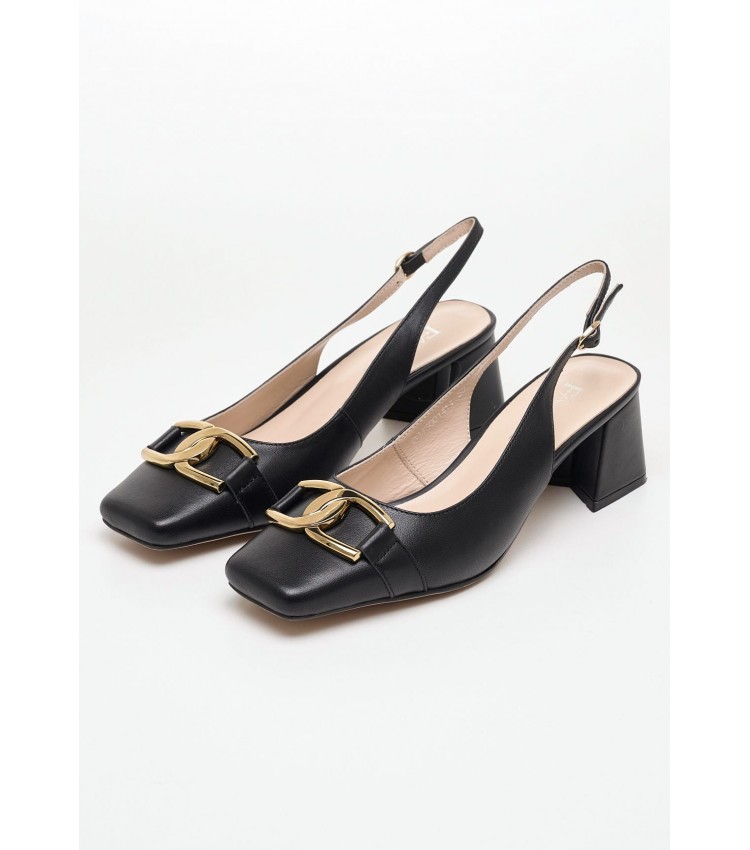 Women Pumps & Peeptoes Low 116001411 Black Leather Mortoglou