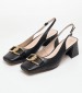 Women Pumps & Peeptoes Low 116001411 Black Leather Mortoglou