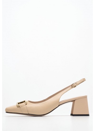 Women Pumps & Peeptoes Low 116001411 Beige Leather Mortoglou