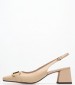 Women Pumps & Peeptoes Low 116001411 Beige Leather Mortoglou