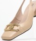 Women Pumps & Peeptoes Low 116001411 Beige Leather Mortoglou