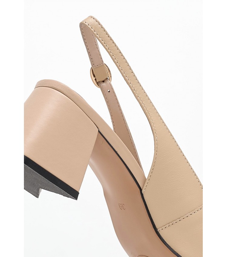 Women Pumps & Peeptoes Low 116001411 Beige Leather Mortoglou