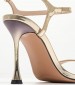 Women Sandals 116001447 Gold Leather Mortoglou