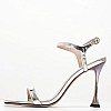 Women Sandals 116001447 Silver Leather Mortoglou Women Sandals 116001447 Silver Leather Mortoglou