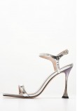 Women Sandals 116001447 Silver Leather Mortoglou