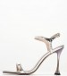 Women Sandals 116001447 Silver Leather Mortoglou