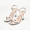 Women Sandals 116001447 Silver Leather Mortoglou Women Sandals 116001447 Silver Leather Mortoglou