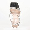 Women Sandals 116001447 Silver Leather Mortoglou Women Sandals 116001447 Silver Leather Mortoglou