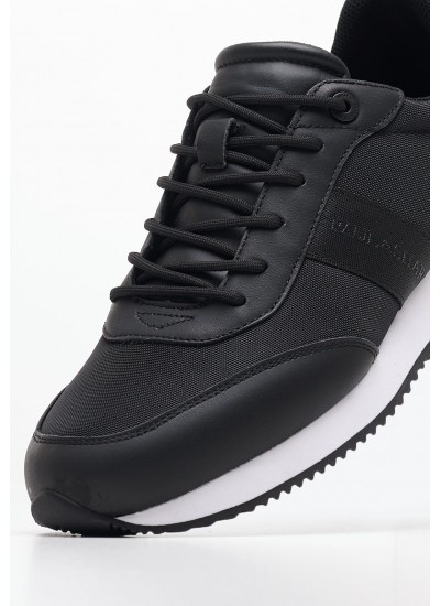 Men Casual Shoes Kenton.Court Black Leather Pepe Jeans