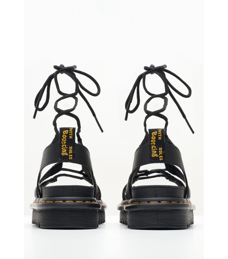 Women Platforms Low Nartilla Black Leather Dr. Martens