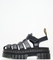 Women Sandals Ricki.Fisherman Black Leather Dr. Martens