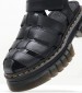 Women Sandals Ricki.Fisherman Black Leather Dr. Martens