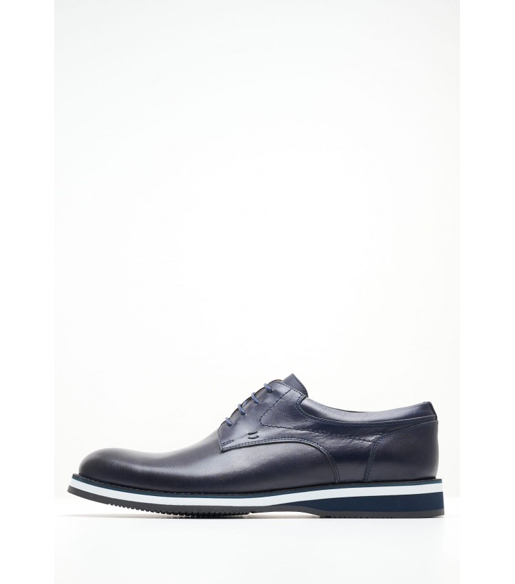 Men Shoes 49202 Blue Leather Vice