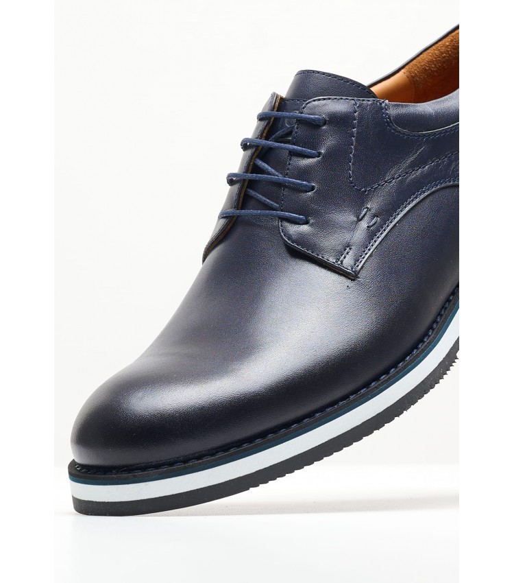 Men Shoes 49202 Blue Leather Vice