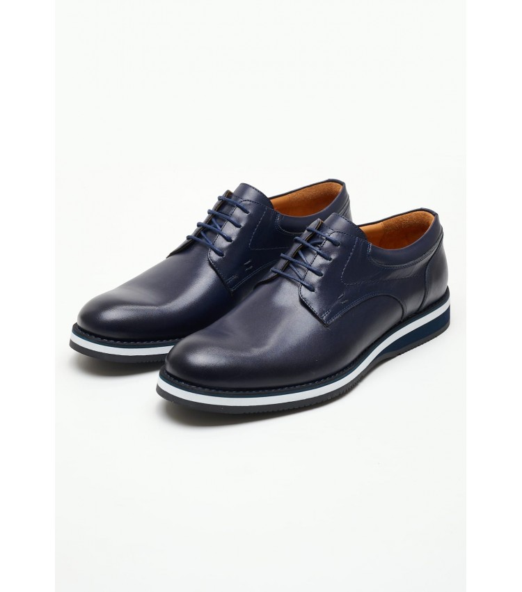 Men Shoes 49202 Blue Leather Vice