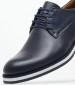 Men Shoes 49204 Blue Leather