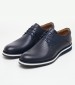 Men Shoes 49204 Blue Leather