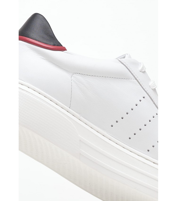 Ανδρικά Παπούτσια Casual 49306 Άσπρο Δέρμα Vice