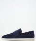 Men Moccasins 49411 Blue Buckskin Vice