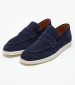 Men Moccasins 49411 Blue Buckskin Vice