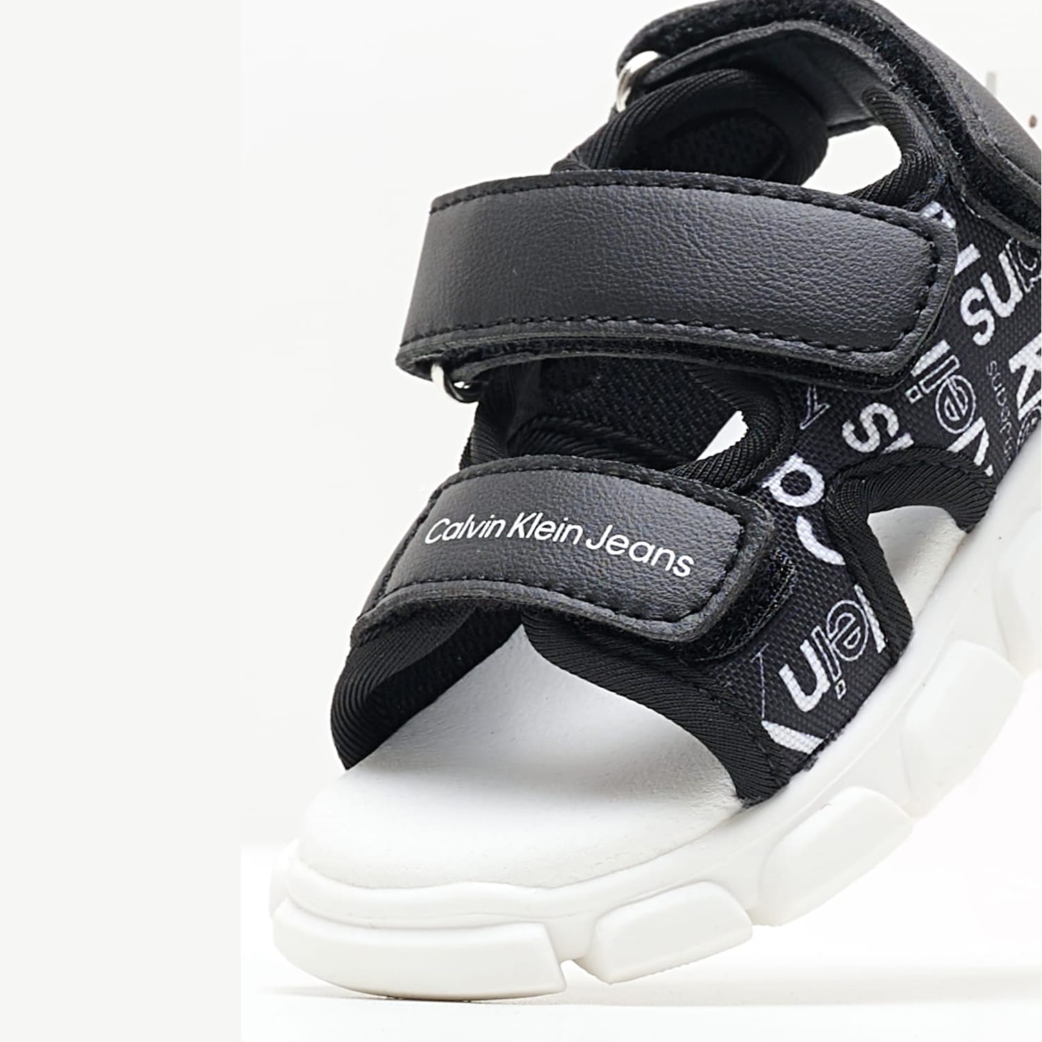 Παιδικές Σαγιονάρες & Πέδιλα Aop.Sandal Μαύρο ECOleather Calvin Klein