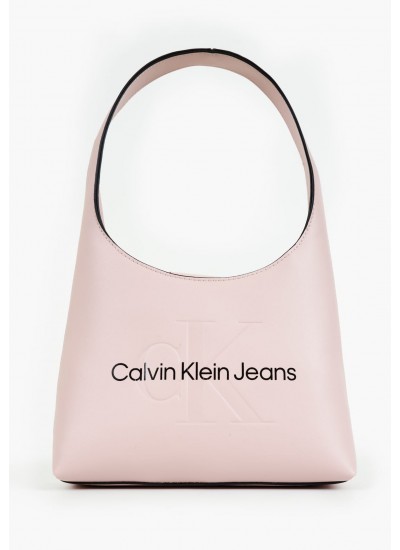 Women Bags Arch.Bag22 Pink ECOleather Calvin Klein