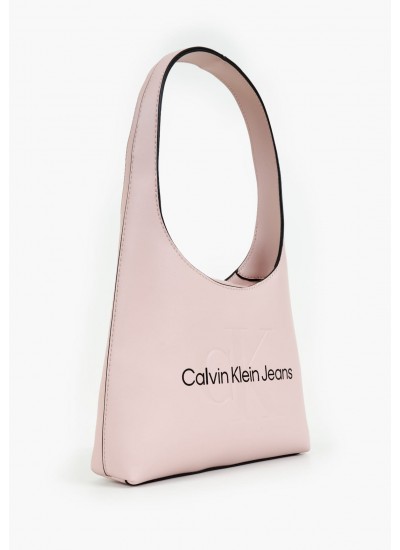 Women Bags Arch.Bag22 Pink ECOleather Calvin Klein